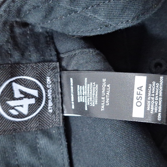 47 Black LA Dodgers Baseball Cap HAT 47 Cleanup Adjustable Womens NEW - Picture 6 of 8